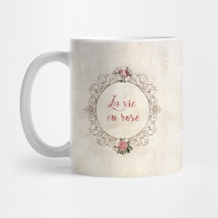 Vintage French Roses - La vie en rose Mug